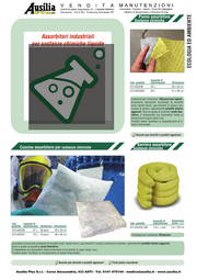 ECOLOGIA ED AMBIENTE - ASSORBITORI INDUSTRIALI PER SOSTANZE CHIM